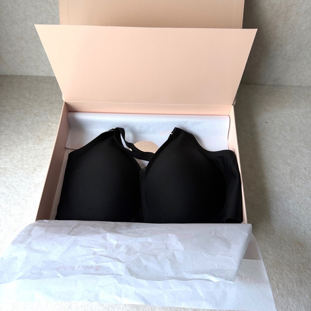 BOOMBA Ava‎ Comfy Bra Onyx Black Large Seamless Wire-Free